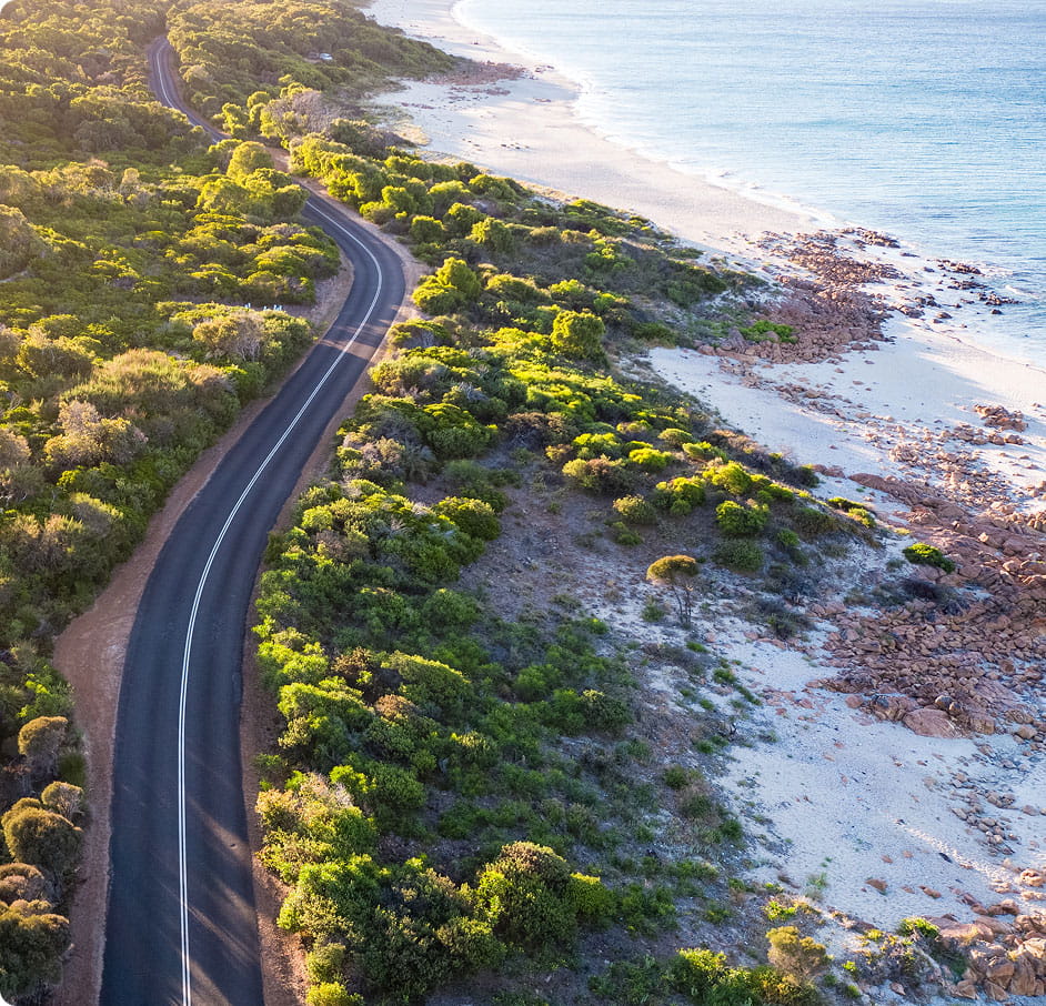 Roadside beach