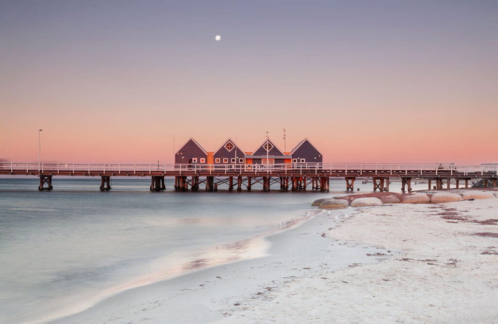 Beach and the docks